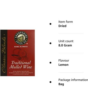 Shropshire Spice Company Shropshire Spice Mulled Wine Spice Mix (8g) - Buy Online on GoSupps.com