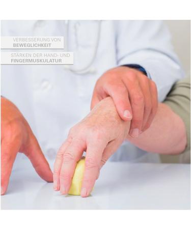 Physioflex Therapy Modelling Clay Set - 85g Variety Pack: Extra Soft Soft Medium Hard & Extra Hard - Ideal for Rehabilitation & Therapeutic Use | International Shipping Available - Buy Online on GoSupps.com