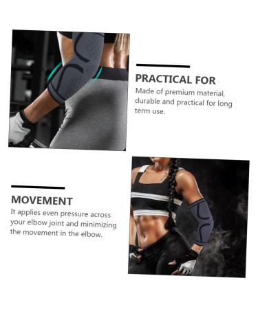 Healifty Elbow Brace Sleeve - 2 Pairs Wristband & Elbow Support for Yoga Protective Guard & Comfort | Best Elastic Elbow Protection - Buy Online on GoSupps.com