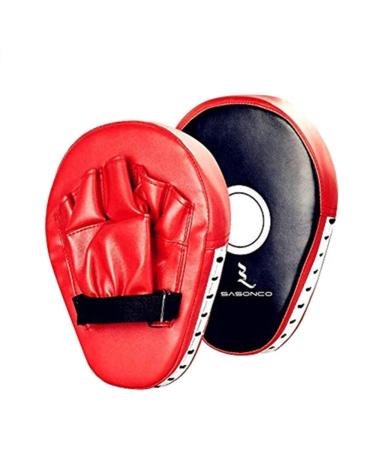 Linksworld Hand Targets Curved Boxing Kick Pad Boxing Karate Pad Focus Target Karate Kicking Shield Martial Art Kickboxing Punch Mitts Muay Thai Kick Shield Training Boxing Gloves Mitts 2pcs