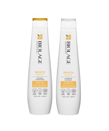 Biolage Smooth Proof Shampoo & Conditioner Set | Cleanses Smooths & Controls Frizz | For Frizzy Hair | Paraben & Silicone-Free | Vegan Shampoo & Conditioner 13.5 Fl Oz - Buy Online on GoSupps.com