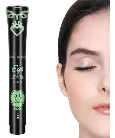 Eyeliner Quick-Drying Long-Lasting Liquid Waterproof Eyeliner Brush Tip Liquid Eyeliner Precise Ultra Fine Non-fading Liquid Eyeliner for Women Girls Green - Buy Online on GoSupps.com