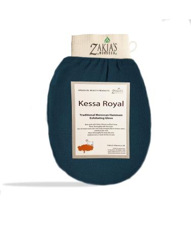 Original Kessa Exfoliating Glove - Rough Blue - Microdermabrasion exfoliating mitts Removes unwanted dead skin dirt and grime and Keratosis Pilaris. Great for spray tan removal.