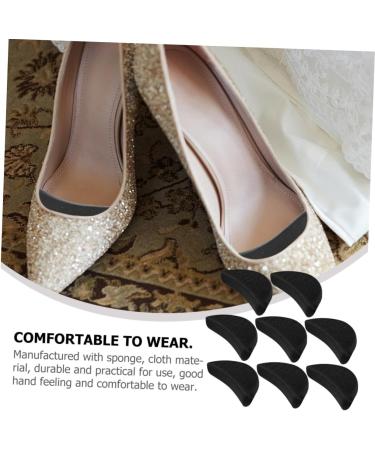 NOLITOY 4 Pairs Reusable Shoe Inserts - Too Big Shoe Toe Plugs & Filler Pads for Men & Women - Ultimate Comfort Front Feet Padding - Black 7X3.5CM - Buy Online on GoSupps.com