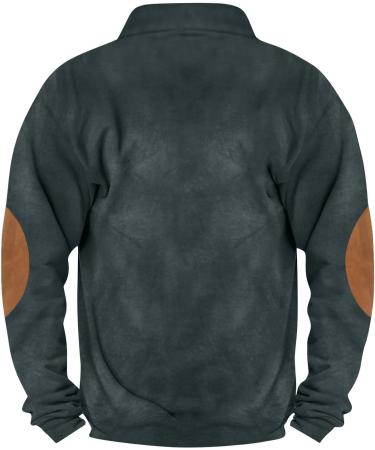 Men's Winter Hoodie - Casual Zip Sweatshirt for Outdoor Use | Comfortable Long Sleeve Collared Tops (S-3XL) - Navy XL - Buy Online on GoSupps.com