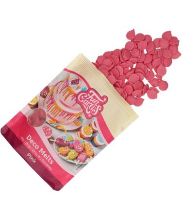 FunCakes Deco Melts Pink AZO Free 250g - Vibrant Pink Candy Melts for Baking and Decorating - Buy Online on GoSupps.com