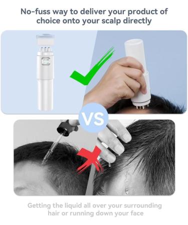 VDHA 2-in-1 Head Massage Brush - Essential Oil & Serum Applicator for Scalp Health & Hair Growth - Buy Online on GoSupps.com