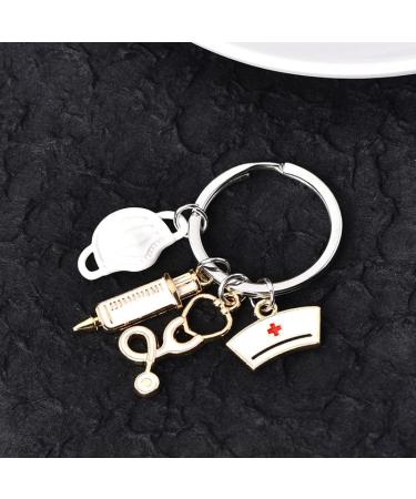 Guqqeuc Nurse Gifts | Stethoscope Keychain & Nurse Cap | Perfect Doctor & Nurse Appreciation Gifts for Women & Men | Nursing Graduation Gifts for Students & Practitioners - Buy Online on GoSupps.com