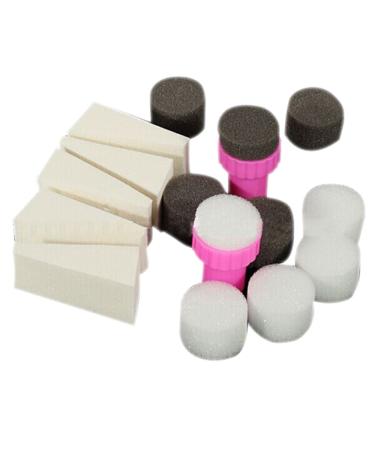 Sanwood 1set Nail Art Sponge Stamp Manicure DIY Nail Art Sponge Stamp