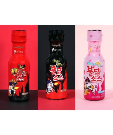 Samyang Bulldark Spicy Chicken Roasted Sauce Set - 3 Pack | Fire Noodle Challenge | International Shipping - Buy Online on GoSupps.com