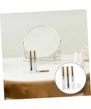CANIGHT 3pcs Makeup Bottle Empty Mascara Tubes Lip Gloss Bottles Clear Cosmetic Tube Lip Tube Golden Plastic - Buy Online on GoSupps.com