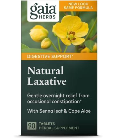 Gaia Herbs Natural Laxative - 90 Tablets for Gentle Digestive Support - Buy Online on GoSupps.com