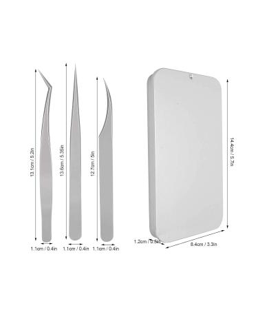3-Part Eyelash Tweezers Set - Non-Slip Durable & Versatile Tools for Eyelash Extensions - Buy Online on GoSupps.com
