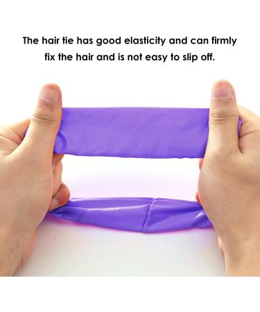 2 Pieces Of Girls' Hair Bands 2 Pieces Of Flower Hairpins Ladies' Purple Accessories Girls' Elastic Hair Bands Solid Color Hair Bands Girls' Dress-Up Hair Bands - Buy Online on GoSupps.com