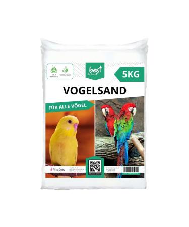 Best For Home Bird Sand - Quartz Sand for Bird Cages Sand for Cages 0.1-0.4 mm 5 KG
