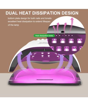 Buy 280W LED UV Nail Lamp - Lumcrissy Professional Gels Nail Dryer for Acrylic Nails | Fast International Shipping - Buy Online on GoSupps.com