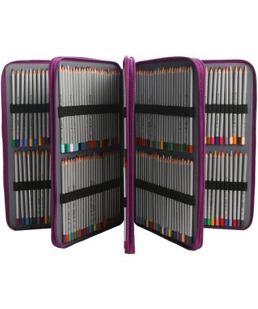 Lbxgap Portable Colored 384 Slots Pencil case Organizer with Printing Pattern for Prismacolor Watercolor Pencils Crayola Colored Pencils Marco Pencils Purple 384 - Buy Online on GoSupps.com