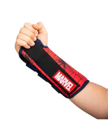 DonJoy Advantage Comfort Wrist Brace for Youth/Kids Featuring Marvels Captain America Spider-Man to aid sprains strains support tendonitis carpal tunnel - Spider-Man X-Small - Right