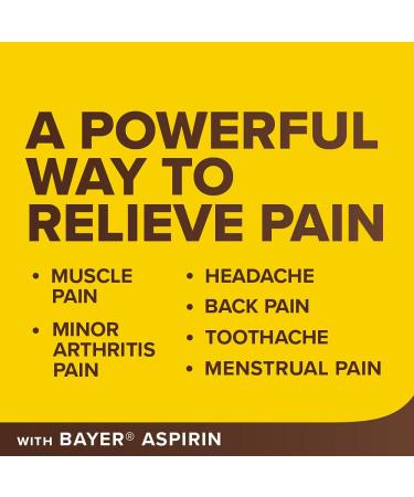 Bayer Aspirin 325mg Coated Tablets 200 Count - Pain Reliever and Fever Reducer - Buy Online on GoSupps.com