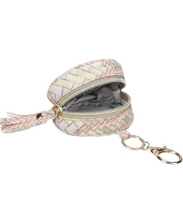 Povanjer Leather Pacifier Case - Durable Pacifier Holder for Diaper Bag | 3.9 Inch Diameter Holds 2 Pacifiers - Stylish & Functional - Buy Online on GoSupps.com