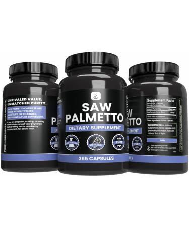 PURE ORIGINAL INGREDIENTS Saw Palmetto (365 Capsules) No Magnesium Or Rice Fillers Always Pure Lab Verified 365 Count (Pack of 1) - Buy Online on GoSupps.com