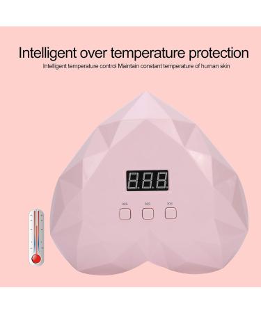 Buy 48W UV LED Nail Lamp Portable Professional Nail Dryer with 24 LEDs | 30s/60s/90s Pink UV Nail Dryer - Buy Online on GoSupps.com