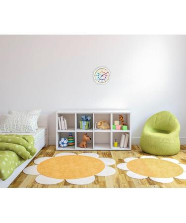 Hama Children's Wall Clock - Silent Analog Time Learning Watch ( 30 cm) - Low Noise Ideal for Kids - White - Buy Online on GoSupps.com