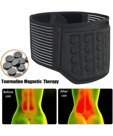 Self-Warming Tourmaline Lumbar Support Belt with 21 Magnets - Pain Relief & Comfort for Back Support - Buy Online on GoSupps.com