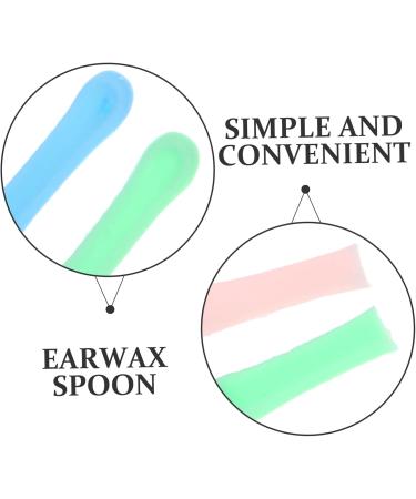 Yardenfun 15pcs Visual Ear Wax Removal Sleeves Reusable Ear Cleaner Covers Blue Green Pink for Soft for - Buy Online on GoSupps.com