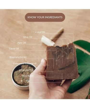 CA.MIA 100% Organic Handmade Cedarwood Soap | Natural Vegan Luxury Bath Soap | Cruelty-Free Chemical & Preservative-Free - Buy Online on GoSupps.com