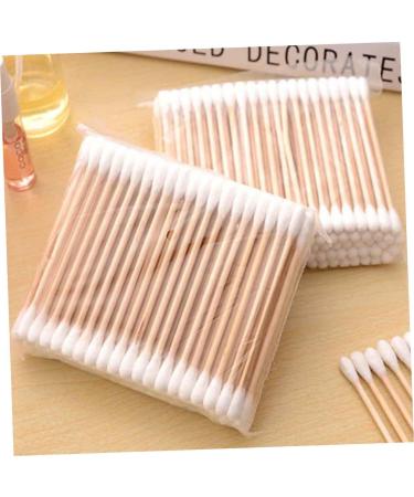 600 Pieces Makeup Cotton Buds Organic Cotton Applicator with Cotton Tip Disposable Ear Plugs Cotton Buds Made of Wood Cotton Buds Cleaning Foam Baby Makeup Remover - Buy Online on GoSupps.com