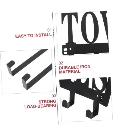 PRETYZOOM 1pc Door Hook Storage Shelf Over The Door Organizer Iron Storage Hook Door Back Wall Hanging - Buy Online on GoSupps.com