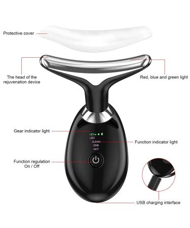 Dolphin-Black Face & Neck Firming Device | Double Chin Reducer & Wrinkle Removal Tool | Facial Sculpting & Lift Kit for Tightening & Smoothing - Buy Online on GoSupps.com