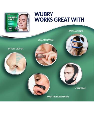 WUBRY Mouth Tape for Sleeping - 90 Pcs Sleep Strips for Snoring & Nasal Breathing - Improved Nighttime Sleep - X Type - Buy Online on GoSupps.com