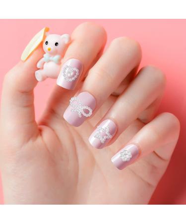 minkissy 1 Box Nail Decoration Lapidary Supplies Manicure Decor Nail Art Decoration Nail Charms Nail Art Supplies Nail Art Charms Nail Art Accessories Ornament Pearl False Nails White Flat - Buy Online on GoSupps.com