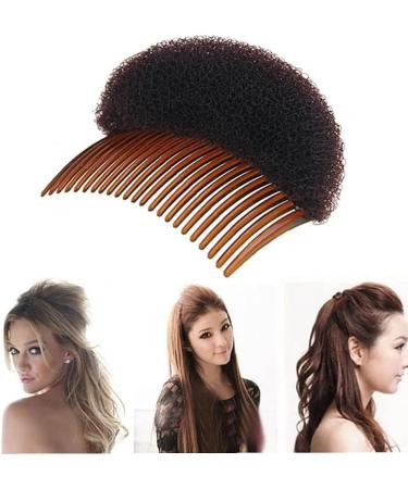 1PC Bump it up Volume Hair Styling Clip Bun Maker Hair Insert Tool Multifunctional Hair Accessories with Comb for Instantly Hairstyle(Brown) Nice - Buy Online on GoSupps.com