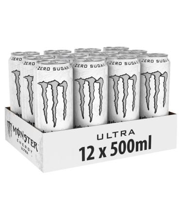 Buy Monster Energy Ultra White - Sugar-Free Caffeine Drink (24 x 500 ml) | Zero Calories Light Citrus Flavor - Fast International Shipping - Buy Online on GoSupps.com