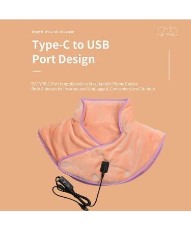 Fulenyi Warm Shoulder Pad - Electric Heat Scarf & Neck Wrap | Fast Heated Heating Pillow with 3 Levels | Safe Shoulder Warmer for Women & Men - Pink - Buy Online on GoSupps.com