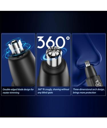 Nose Hair Trimmer for Men - USB Rechargeable Ear & Nose Trimmer with LCD Display | Professional Grooming Tool - Buy Online on GoSupps.com