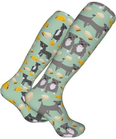 Pitbull Taco Compression Socks for Men & Women - 15-20 mmHg Circulation Support for Running & Cycling - Buy Online on GoSupps.com