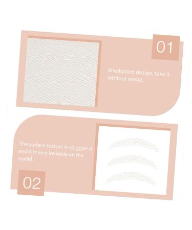 FOMIYES 32 Pcs Lace Double Eyelid Sticker Women Beauty Eyelid Sticker One Fold Eye Makeup Tool Mesh Post Net 2.8x0.4x0.1cmx2pcs Light Yellowx2pcs - Buy Online on GoSupps.com