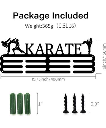 Japanese Karate Medal Hanger Display - Metal Holder for 60+ Medals | Athlete Gift for Competition Medal Hanging - Taekwondo & Sports Race Ribbon Display - Buy Online on GoSupps.com