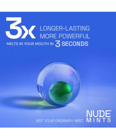 NUDE MINTS | Concentrated Liquid Capsules | Mouth Watering Mint  Sugar Free  0 Calorie - Peppermint - 10 Pack - 300 Capsules - Buy Online on GoSupps.com