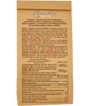 Italian Gourmet E.R. NOVI Cuadro Quattro Lot de 6 chocolats Cremino 150 g + polpa italien Gourmet 400 g - Buy Online on GoSupps.com