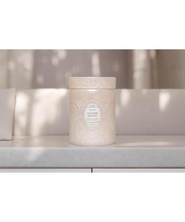 Leoben Co Leather Santal Candle | 18oz Classic Design | 80 Hour Burn Time | Natural Soy Wax & Essential Oils | Perfect for Mood Setting - Buy Online on GoSupps.com