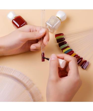 100 pcs Clear Nail Swatch Sticks for Nail Polish Display - Nail Art Tips Color Sticks for Gel Polish Practice - Buy Online on GoSupps.com