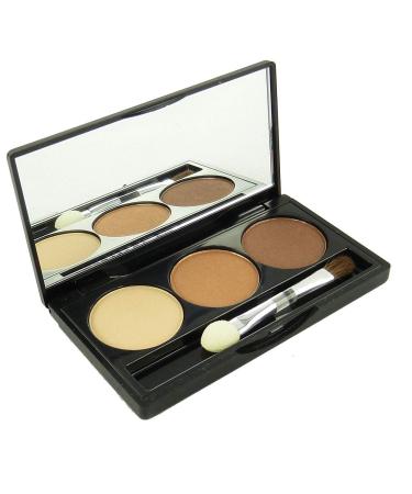 Jean D'Arcel brillant Eye Shadow Trio Lidschatten Pallette Augen Make Up 3x1 5g - 4 beige brown/beige braun