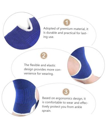 3 Pairs Sports Ankle Brace - Basketball Ankle Wraps & Foot Support for Maximum Protection | Durable Polyamide & Latex - Ideal for Autumn & Winter - Buy Online on GoSupps.com