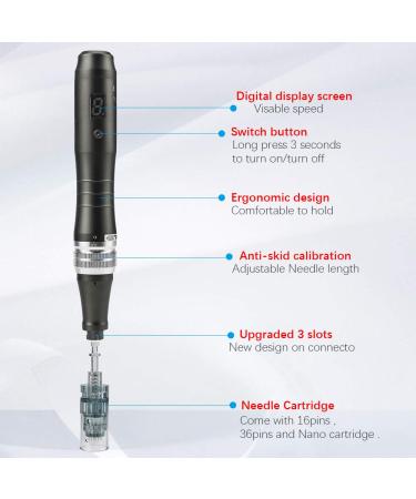 Dr. Pen M8 Multi-function Face Machine with 30pcs 0.25MM Tips - Nano and Standard Needle Set - Buy Online on GoSupps.com