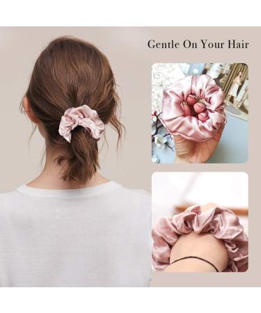 Mommesilk 100% Silk Hair Ties Set - Super Soft Silk Hair Rings (4 Pack) - Eco-Friendly & Reusable - Buy Online on GoSupps.com